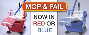 Mop Bucket/Pail Combo, in Red/Blue
