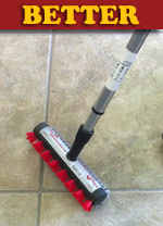 The Crown Choice Long Handle Grout Brush – Heavy Duty Scrubber For Bathroom & Tile