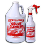  Groutrageous Grout Cleaner Professional Heavy Duty Tile & Grout  Cleaner Step #1 (Gallon) : Tools & Home Improvement